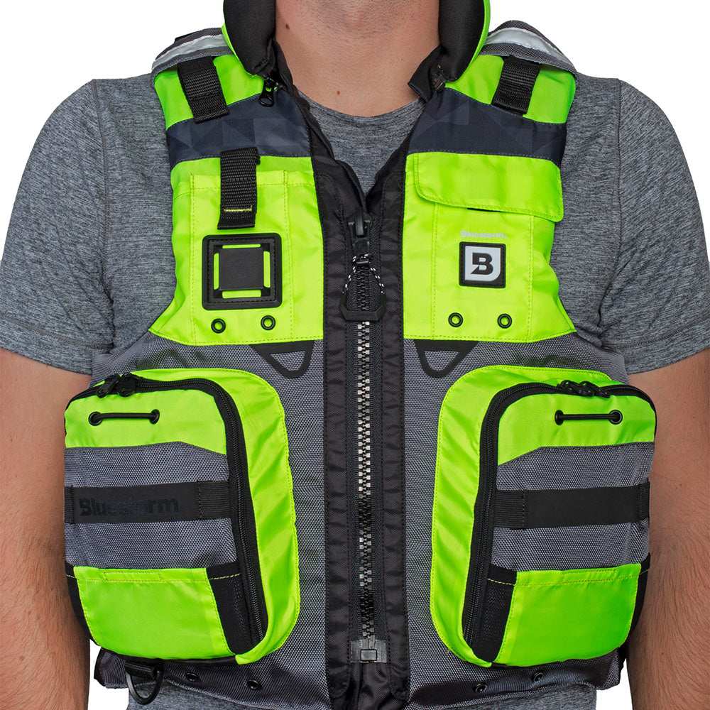 Bluestorm Classic Adult Fishing Life Jacket - Hi-Vis - S/M [BS-70B-HVS-S/M]