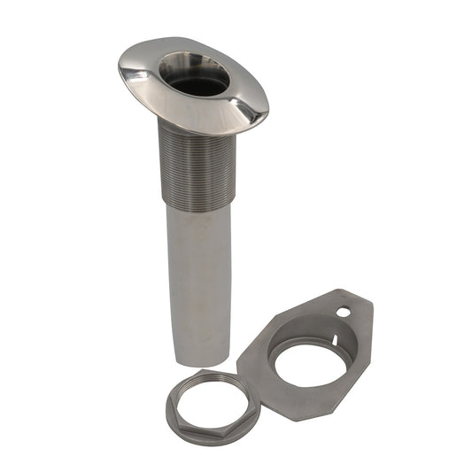 C.E. Smith Screwless Flush Mount Rod Holder - 15 Degree - Black Liner - No Logo [53677]