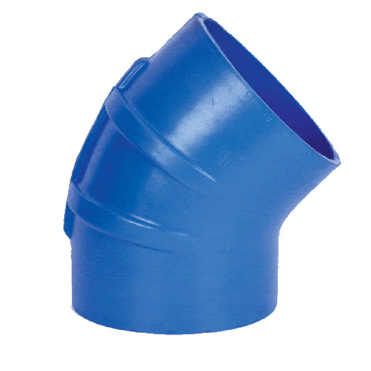 Trident Marine 5" ID 45 Degree Blue Silicon Wet Exhaust Elbow [240V5000-S/S]