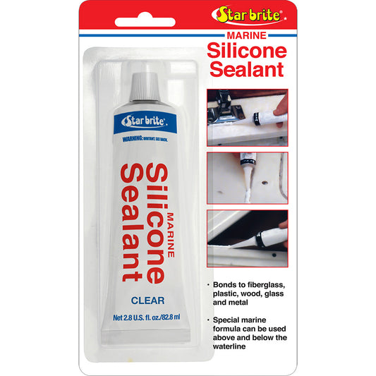 Star brite Marine Silicone Sealant - Clear - 2.8 oz [82102]