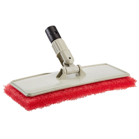 Star brite Large Scrub Pad w/Flexible Head Scrubber - Medium Texture - Red [40124]