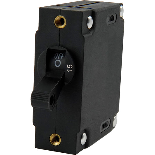 Egis A Series Black Toggle Panel Mount Circuit Breaker - Single Pole 15A [3211-15]