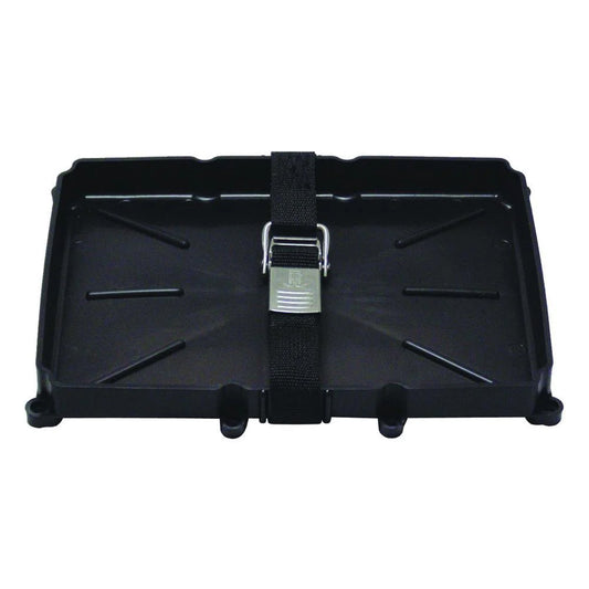 T-H Marine 24 Series Battery Holder Tray w/Stainless Buckled Strap [NBH-24-SSC-DP]