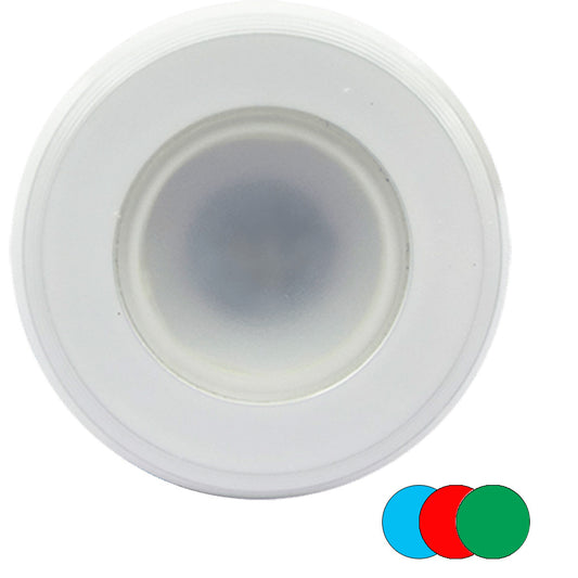 Shadow-Caster Color-Changing White, Blue  Red Dimmable - White Powder Coat Down Light [SCM-DL-WBR-WH]