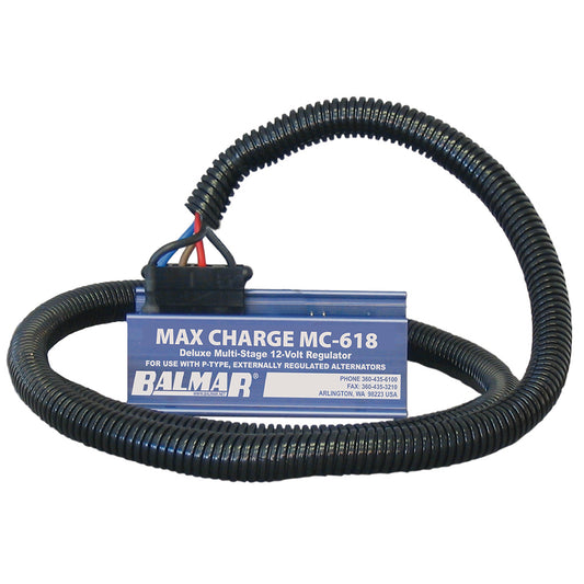 Balmar Max Charge MC-618 Regulator 12V w/Harness Multi-Stage [MC-618-H]