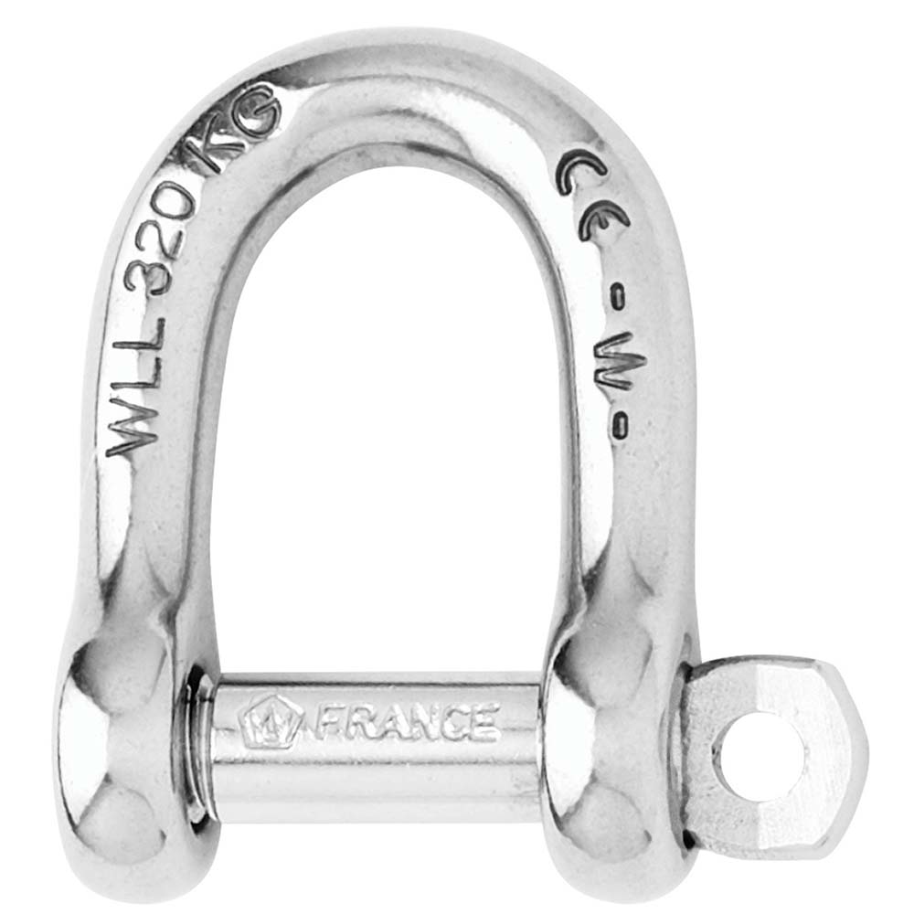 Wichard Self-Locking D Shackle - Diameter 6mm - 1/4" [1203W]