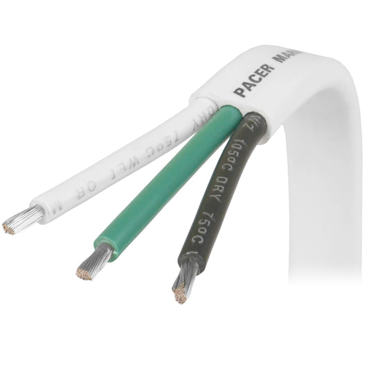 Pacer 12/3 AWG Triplex Cable - Black/Green/White - 100  [W12/3-100]